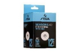 STIGA 1110-2810-12 TABLE TENNIS BALL SEASONS WHITE - PİNPON TOPU BEYAZ 12 Lİ