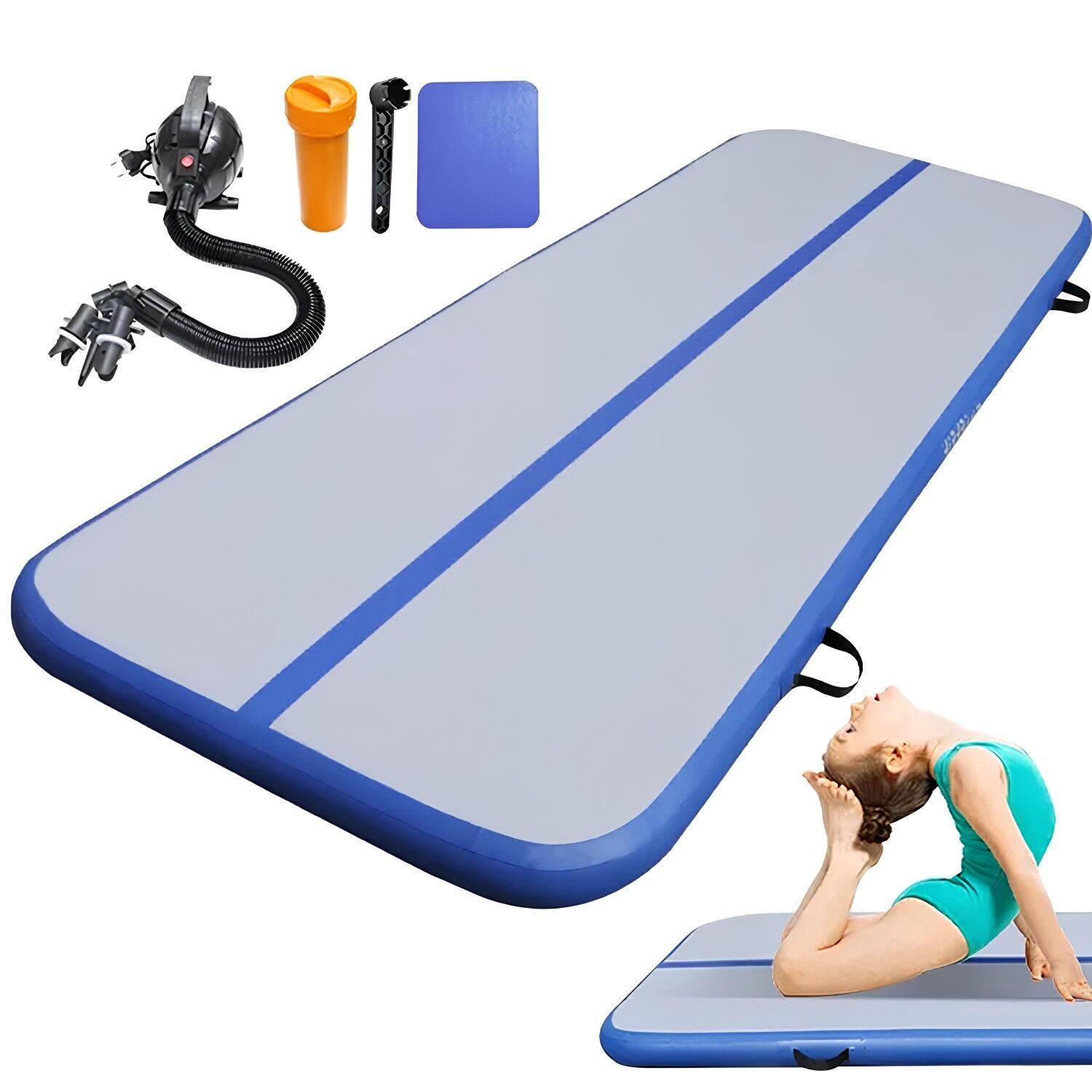 ASSA SPOR Air Track Havalı Şişme Jimnastik Minderi 400x200x10 cm (İthal) - Jimnastik Minderi Üretimi