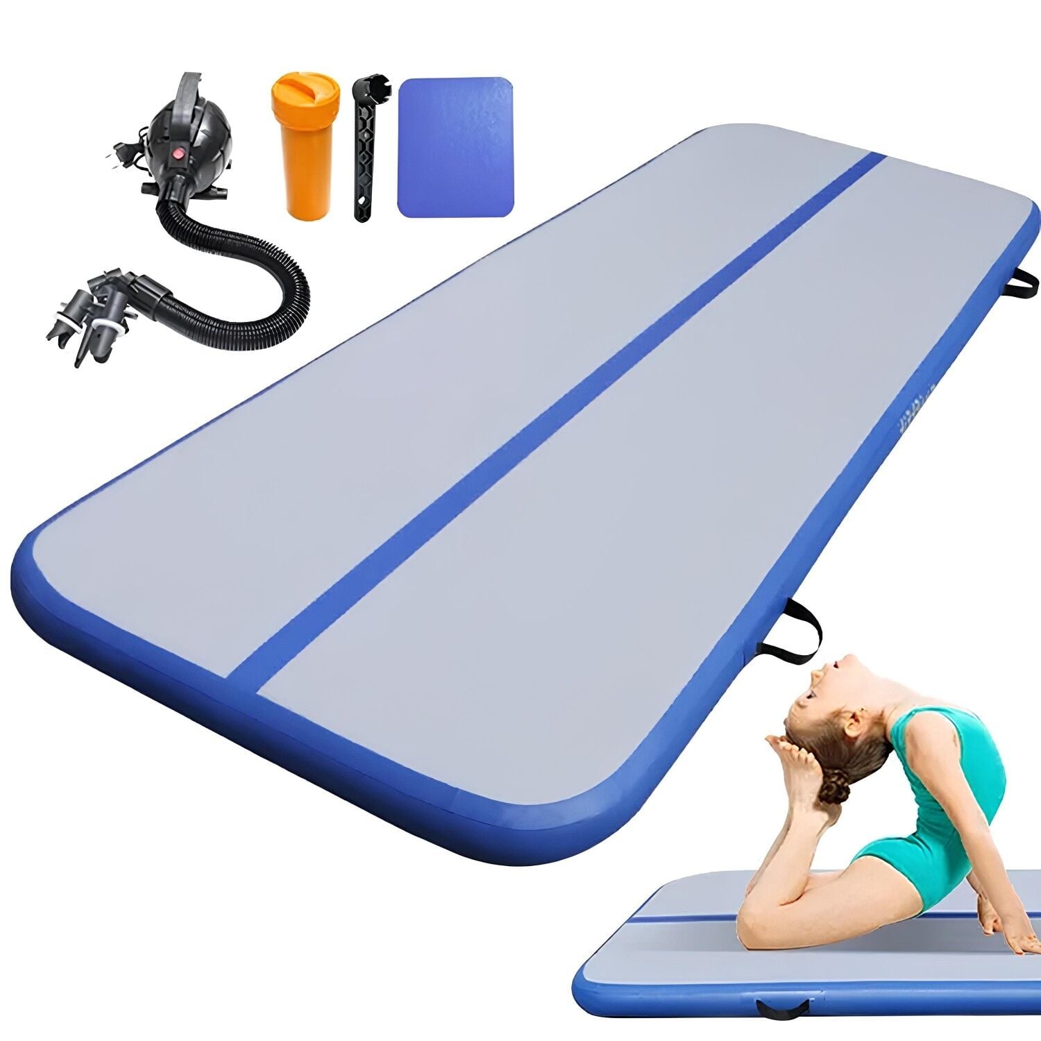 ASSA SPOR Air Track Havalı Şişme Jimnastik Minderi 400x200x10 cm (İthal) - Jimnastik Minderi Üretimi