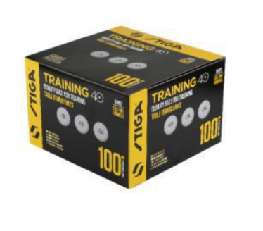 STIGA 1110-2710-10 BALL TRAINING ABS WHITE - PİNPON TOPU BEYAZ ANTRENMAN 100 LÜ