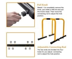 ASSA SPOR Relife Dips Station Çalışma Aleti Sarı Renkte - Spor Ekipmanı Üretimi