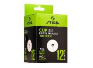 STIGA 1110-2510-12 TABLE TENİS BALL CUP WHİTE - PİNPON TOPU BEYAZ 12'Lİ