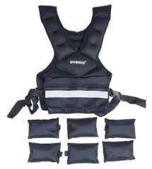 AVESSA WV-15 KG AĞIRLIK YELEĞİ SİYAH RENK