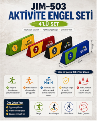 Aktivite Engel Seti (4'Lü Set) | Fitness ve PT Salonları İçin CrossFit Ekipmanı