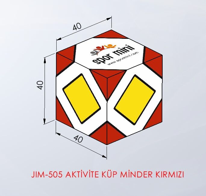 Aktivite Küp Minder Kırmızı - Fonksiyonel Antrenman Ekipmanı | ASSA SPOR