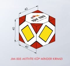 Aktivite Küp Minder Kırmızı