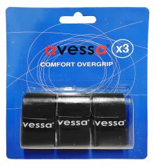 AVESSA OG-70 BLACK OVERGRİP SİYAH RENK 3'LÜ