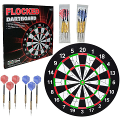 AVESSA DART-20 FLOCKED DART 18'' + 6*18 GR OK RENKLİ KUTU (6)