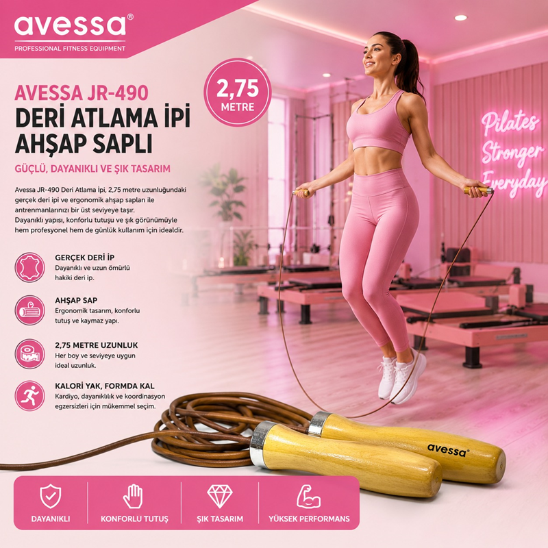 AVESSA JR-490 DERİ ATLAMA İPİ