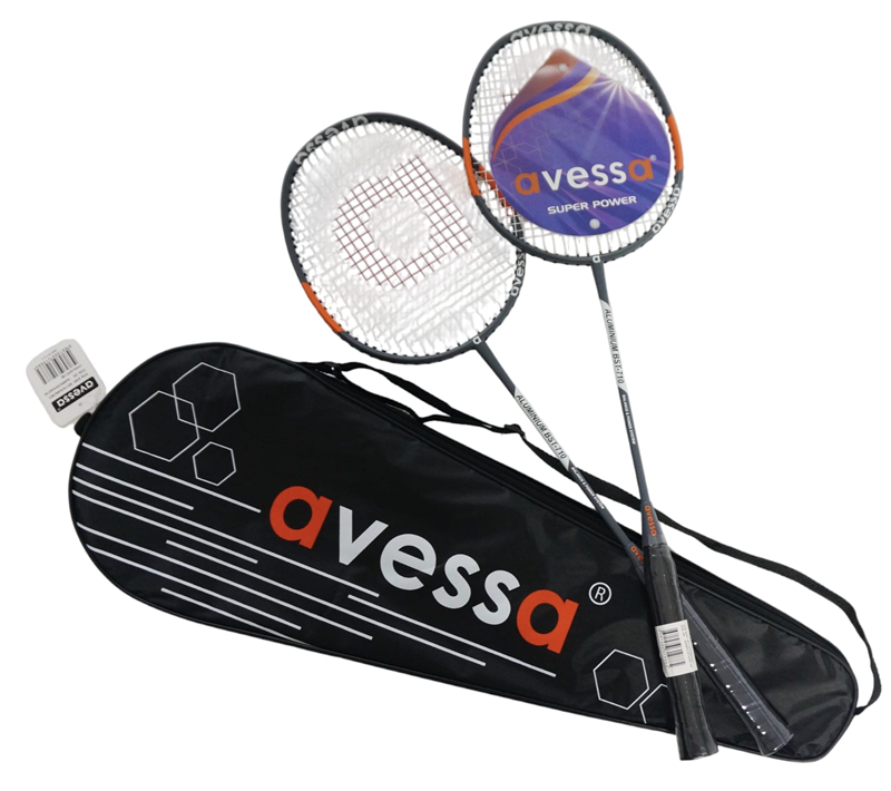 AVESSA BST-710 BADMİNTON RAKET SET KOYU GRİ
