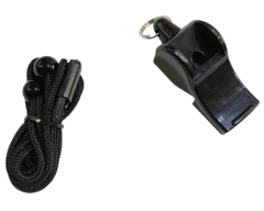 AVESSA DK-10-BLACK İPLİ DÜDÜK SİYAH RENK