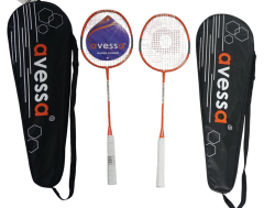 AVESSA BST-700 BADMİNTON RAKET SET TURUNCU