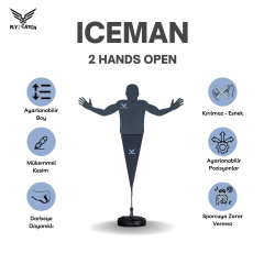 ICEMAN Antrenman Mankeni ( 1 adet/10-12 Yaş ) 2 Hands Open 64 cm
