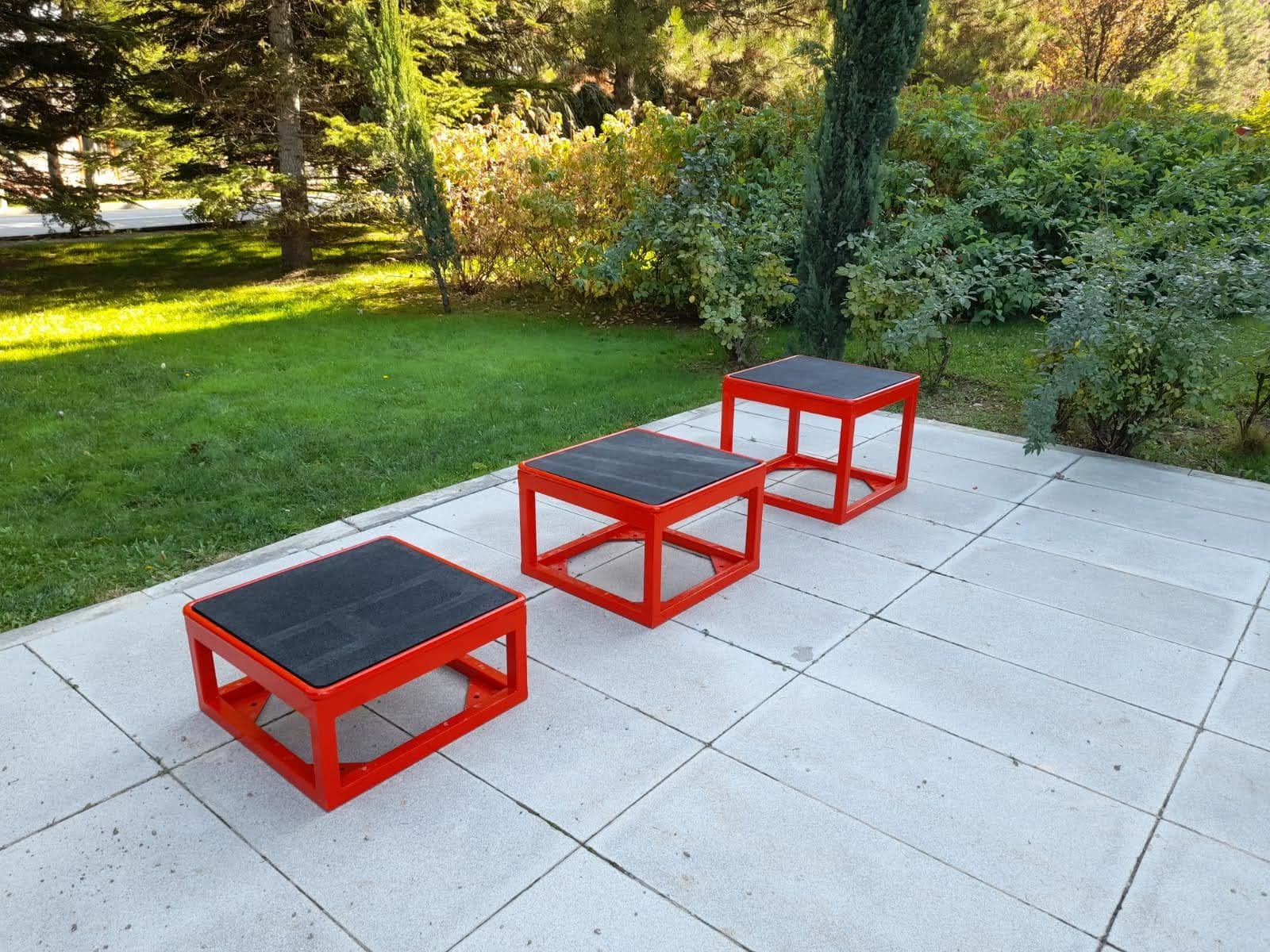 ASSA SPOR Metal Sehpa Seti Küp Model 30-40-50Cm - Bench Sehpası Üretimi