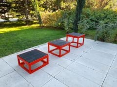 ASSA SPOR Metal Sehpa Küp Model 30 Cm - Bench Sehpası Üretimi