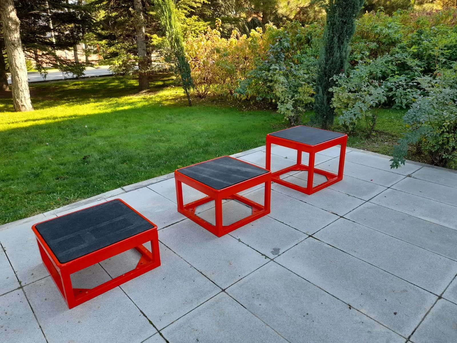 ASSA SPOR Metal Sehpa Küp Model 40 Cm - Bench Sehpası Üretimi