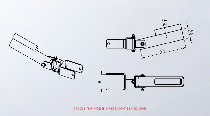 DİREĞE MONTE LANDMİNE YENİ MODEL
