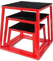AVESSA PYLO-BOX-100 CROSFİT SEHPA SETİ SİYAH 30-45-60 CM