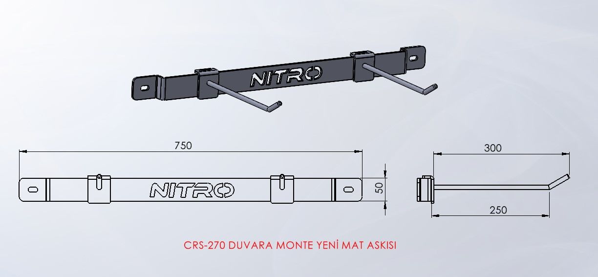 DUVARA MONTE YENİ MAT ASKISI