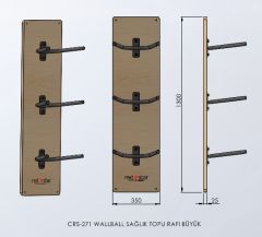 ASSA SPOR Wall Ball Sağlık Topu Rafı Küçük - Spor Ekipmanı Üretimi