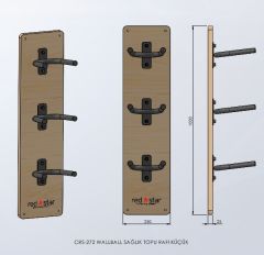 ASSA SPOR Wall Ball Sağlık Topu Rafı Büyük - Spor Ekipmanı Üretimi