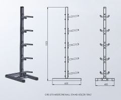 MEDİCİNE BALL STAND KÜÇÜK TEKLİ