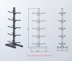 MEDİCİNE BALL STAND KÜÇÜK İKİLİ