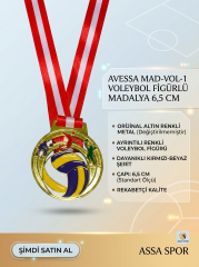 AVESSA MAD-VOL-1 VOLEYBOL FİGÜRLÜ MADALYA 6,5 CM