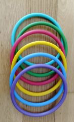 Aktivite Oyun Halkaları 6'Lı Yan Görünüm