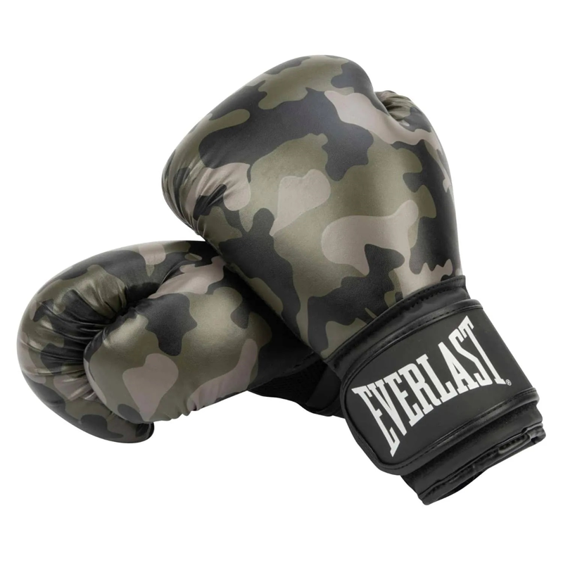 Everlast Black Gold/Grey Camo Gloves 14 OZ 919580-70-14OZ