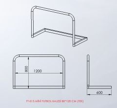 Mini Futbol Kalesi 80×120 cm (Tek)