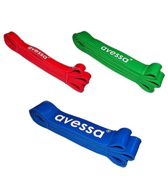 Avessa Latex Güç Bandı Direnç Lastiği 3'Lü Set - Fonksiyonel Antrenman Ekipmanı | ASSA SPOR