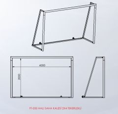 ASSA SPOR Halı Saha Kalesi 2X4 Tekerlekli - Spor Ekipmanı Üretimi