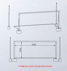 ASSA SPOR Halı Saha Kalesi 2X5 Mapalı - Spor Ekipmanı Üretimi