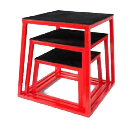 AVESSA PYLO-BOX-200 CROSFİT SEHPA SETİ KIRMIZI  30-45-60 CM