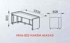 Hakem Masası Detay Fotoğrafı