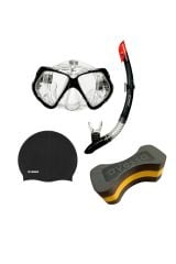ASSA SPOR Avessa 3'Lü Şnorkel Seti Siyah-Sarı - Spor Ekipmanı Üretimi