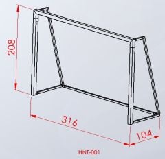 Hentbol Kalesi Alümiyum (Çift) Detay Fotoğrafı
