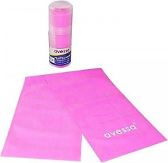 AVESSA PİLATES BANDI PVC TÜPTE HAFİF 150X15X0,3 mm (PEMBE)