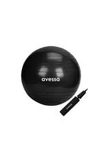 Avessa Pilates Topu 65 Cm Siyah Pompalı - Profesyonel Pilates Topu | ASSA SPOR