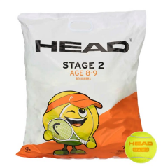 578420 HEAD 72B HEAD STAGE 2- ORANGE- POLYBAG - 6DZ TENIS TOPU