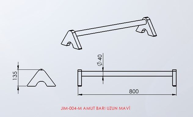 AMUT BARI UZUN MAVİ