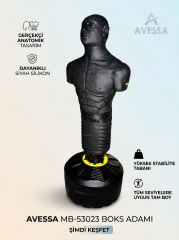 AVESSA MB-53023 SİYAH SİLİKON BOKS ADAM TAM BOY