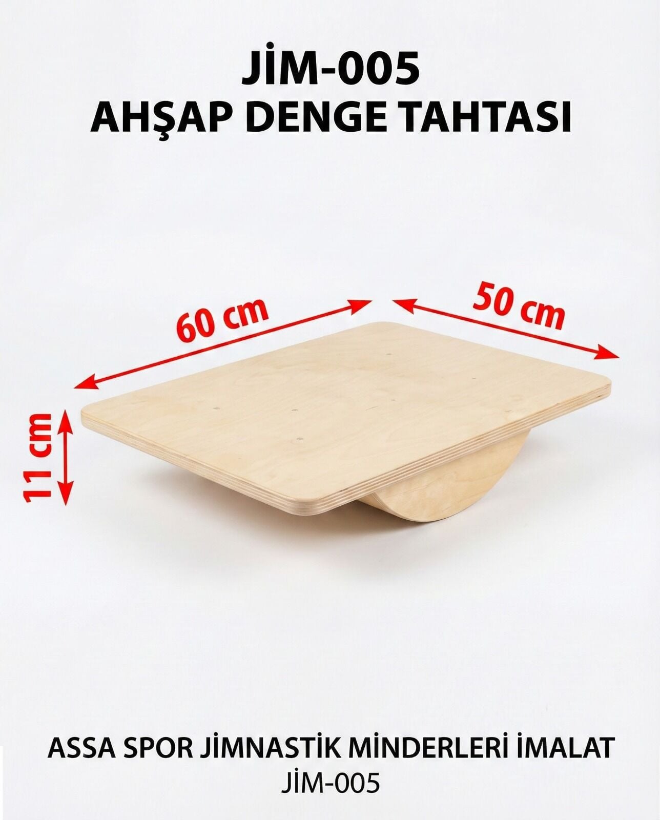 ASSA SPOR Balans Tahtası Kare - Jimnastik Ekipmanı Üretimi