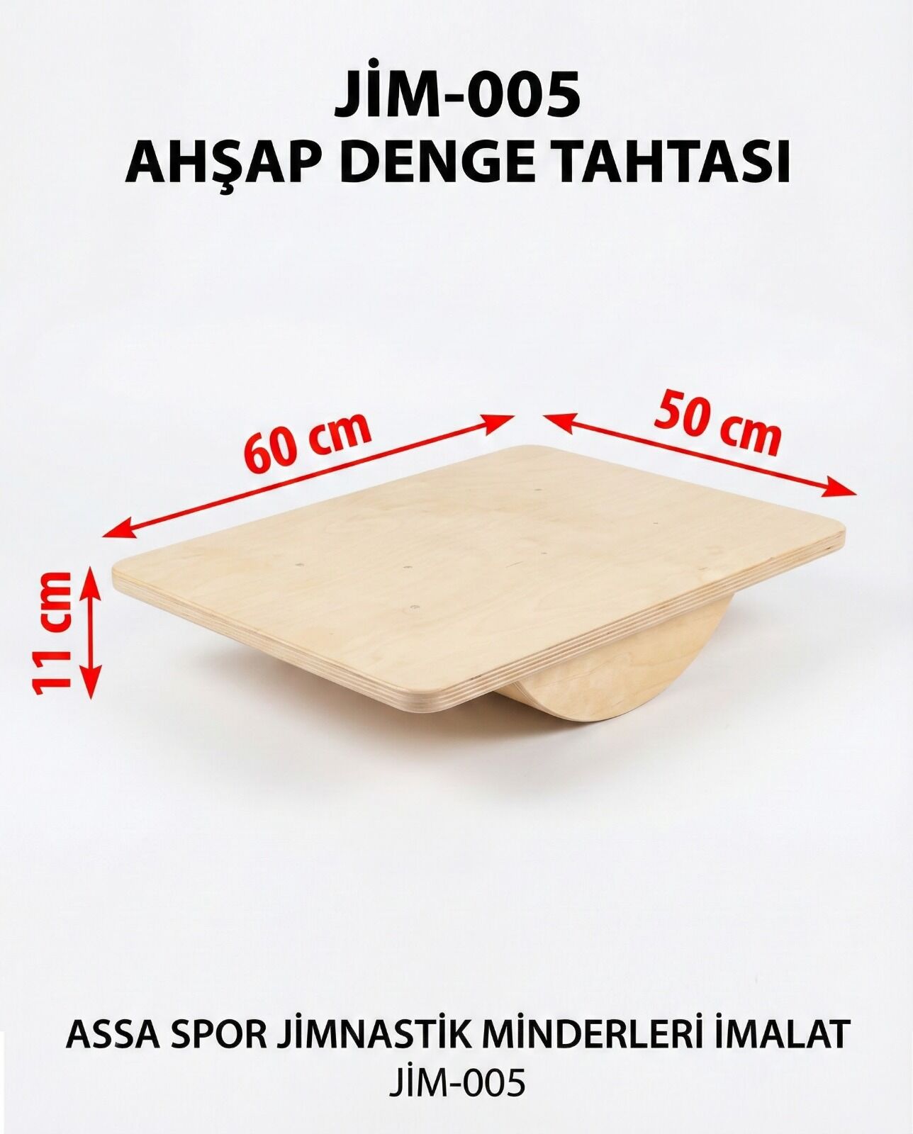ASSA SPOR Balans Tahtası Kare - Jimnastik Ekipmanı Üretimi