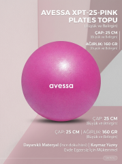 AVESSA XPT-25-PINK PLATES TOPU PEMBE 25 CM 160 GR