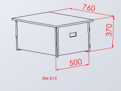 Tekli Jimnastik Kasası Yan Görünüm