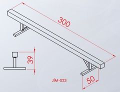 Denge Tahtası Sabit Yan Görünüm