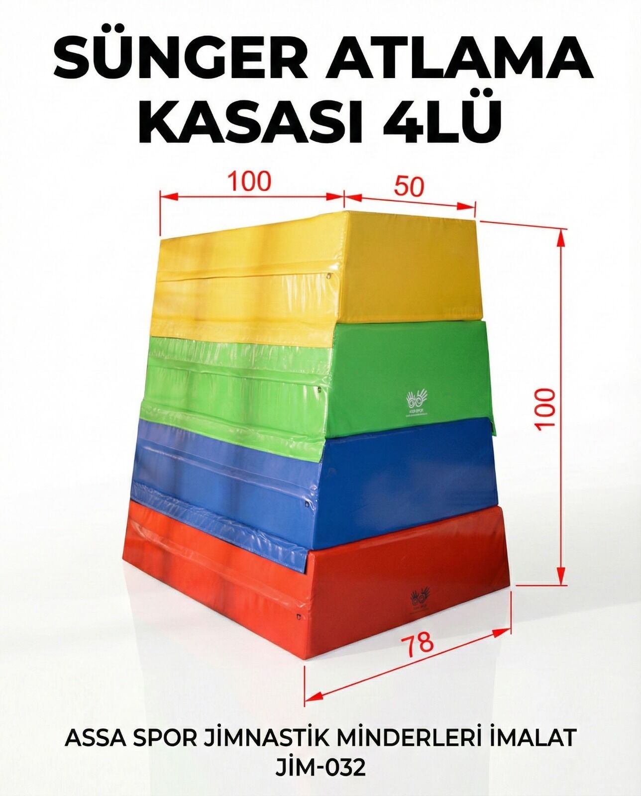 ASSA SPOR Atlama Kasası 4’Lü Sünger - Atlama Kasası Üretimi