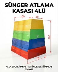 ASSA SPOR Atlama Kasası 4’Lü Sünger - Atlama Kasası Üretimi